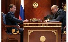 Медведев и Белоконев. Фото с сайта government.ru