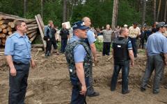Полицейские на месте массовой драки © РИА Новости, Николай Липатников