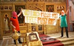Акция в венском соборе. Фото с сайта facebook.com