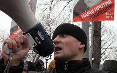 Сергей Удальцов на «Марше против подлецов» © KM.RU, Алексей Белкин