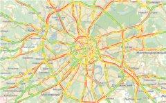 Пробки в Москве. Скриншот с Maps.yandex.ru.