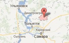 Елховский район Самарской области. Изображение с сайта maps.google.ru