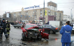 ДТП на Ленинском проспекте © РИА Новости