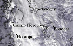 Облачность над Петербургом. Изображение с сайта planet.iitp.ru