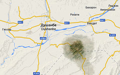 Эпицентр землетрясения. Изображение сервиса Google Maps
