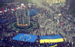 Демонстрация «За европейскую Украину». Фото пользователя Твиттера @A_Gasparyan