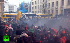 «Евромайдан». Кадр телеканала Russia Today