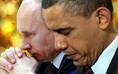 Владимир Путин и Барак Обама. Коллаж © KM.RU
