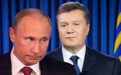 Владимир Путин и Виктор Янукович. Коллаж © KM.RU