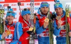 Мужская сборная России по биатлону. Фото с сайта biathlonrus.com