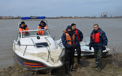 Учения на реке Иртыш. Фото с сайта 72.mchs.gov.ru