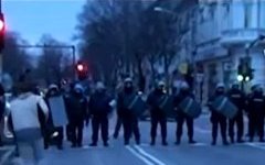 Протесты в Болгарии. Стоп-кадр с видео YouTube