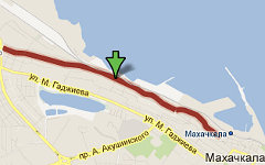 Улица Орджоникидзе в Махачкале. Изображение сервиса Google Maps