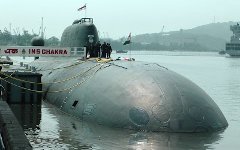 АПЛ «Чакра» (К-152 «Нерпа»). Фото с сайта ajaishukla.blogspot.in