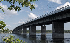 Октябрьский мост в Красноярске. Фото с сайта wikipedia.org
