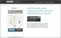 Скриншот сайта waze.com