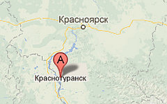 Краснотуранск. Изображение с сайта maps.google.com