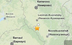 Место землетрясения. Изображение с сайта earthquake.usgs.gov