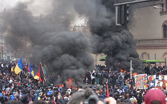 Беспорядки в Сантьяго. Фото с сайта santiagotimes.cl
