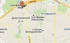 Район происшествия. Изображение с сайта maps.google.com
