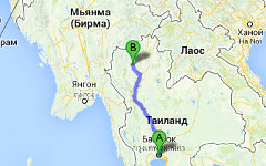 Маршрут следования поезда. Изображение сервиса Google Maps