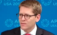 Джей Карни. Кадр с видео на whitehouse.gov