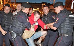 Задержание на акции в поддержку Навального © KM.RU, Алексей Белкин