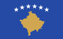 Флаг Косово. Фото с сайта wikipedia.org
