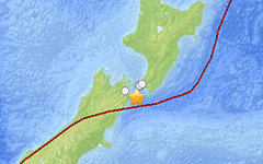 Эпицентр второго землетрясения. Изображение с сайта earthquake.usgs.gov