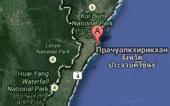 Прачуапкхирикхан на карте. Изображение сервиса Google Maps