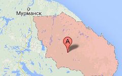 Ловозерский район Мурманской области. Изображение сервиса Google Maps