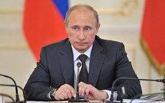 В.Путин на заседании президиума. Фото с сайта kremlin.ru