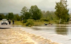 Паводок в Амурской области. Кадр канала Russia Today