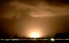 Момент взрыва. Стоп-кадр с видео в YouTube