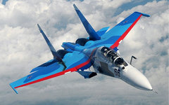 Су-30. Фото Сергея Кривчикова с сайта airliners.net