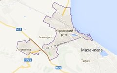 Кировский район Махачкалы. Изображение сервиса Google Maps