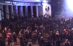 Колоннада стадиона «Динамо». Стоп-кадр с видео в You Tube