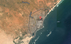 Город Барава на юге Сомали. Изображение с Google Maps
