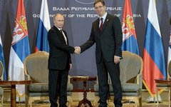 Владимир Путин и Александр Вучич. Фото с сайта kremlin.ru