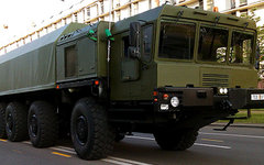Шасси МЗКТ-79291 для ПГРК «Рубеж». Фото с сайта vpk.gov.by