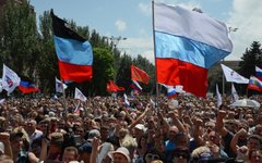 Митинг в поддержку ДНР в Донецке © РИА Новости, Наталья Селиверстова
