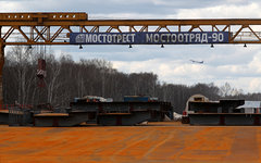 Строительство трассы Москва — Петербург © РИА Новости, Евгений Биятов
