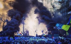 Центр Киева днем 20 февраля. Фото пользователя Instagram darynka_she