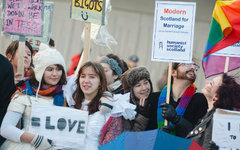 Демонстрация в поддержку однополых браков. Фото с сайта humanism-scotland.org.uk