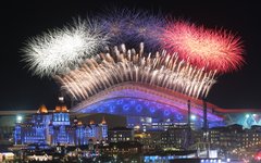 Салют над стадионом «Фишт» © РИА Новости, Виталий Белоусов