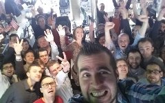 Сотрудники «Ленты.ру» перед увольнением. Фото со страницы «Ленты.ру» в Facebook