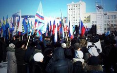 Митинг в Якутске. Фото пользователя Instagram @Rina_Seva