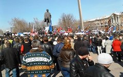 Митинг в Донецке. Фото пользователя Твиттер @antonov_nsk