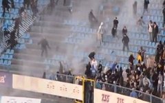 Разгром стадиона в Остраве. Стоп-кадр с видео в YouTube