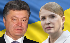 Петр Порошенко и Юлия Тимошенко. Коллаж © KM.RU